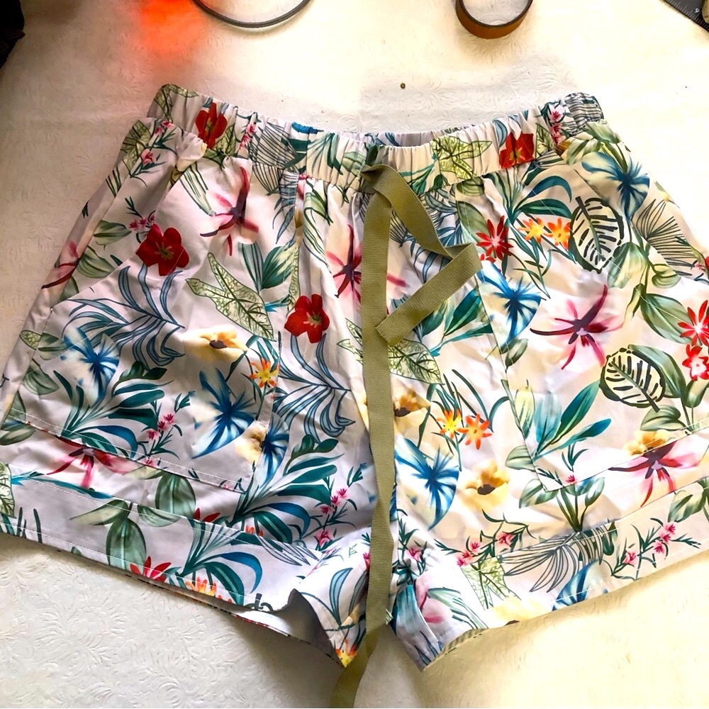 Tropical Print Shorts